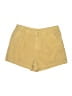 Double Zero 100% Cotton Solid Yellow Khaki Shorts Size L - photo 1