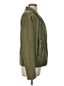 Evereve 100% Cotton Solid Green Jacket Size L - photo 4