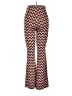 Zara Graphic Multi Color Brown Casual Pants Size M - photo 2