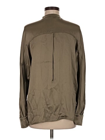 Vince. Long Sleeve Silk Top (view 2)