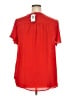 Torrid 100% Polyester Red Short Sleeve Blouse Size 2X Plus (2) - photo 2