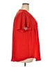 Torrid 100% Polyester Red Short Sleeve Blouse Size 2X Plus (2) - photo 4
