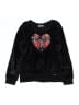 Tahari Hearts Black Sweatshirt Size 6X - photo 1