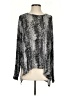 Sans Souci Silver Long Sleeve Blouse Size S - photo 1