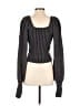 Free People Metallic Gray Pullover Sweater Size S - photo 2