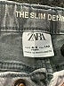 Zara Chevron-herringbone Silver Jeans Size 4 - 5 - photo 3