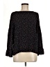 Ann Taylor LOFT Outlet 100% Polyester Black Long Sleeve Blouse Size Med Petite - photo 1