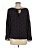 Ann Taylor LOFT Outlet 100% Polyester Black Long Sleeve Blouse Size Med Petite - photo 2