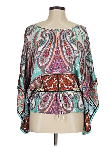 Karen Kane 3/4 Sleeve Silk Top (view 1)
