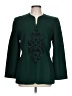 Le Suit 100% Cotton Green Blazer Size 10 - photo 1