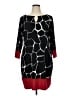 MSK Graphic Black Casual Dress Size XL - photo 1