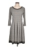 Max Studio Argyle Gray Casual Dress Size L - photo 1