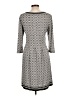 Max Studio Argyle Gray Casual Dress Size L - photo 2