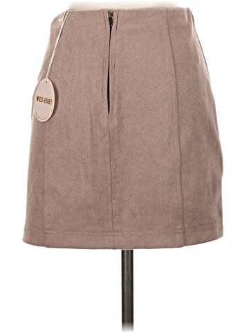 Wild Honey Faux Leather Skirt (view 2)