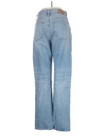 Madewell The Tall Perfect Vintage Straight Jean in Berrimore Wash: Ripped Edition (view 2)