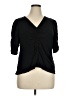 Old Navy 100% Viscose Black 3/4 Sleeve Top Size XL - photo 1