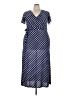 Star Vixen Polka Dots Blue Casual Dress Size 3X - photo 1