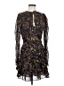 Aqua 100% Polyester Paisley Black Cocktail Dress Size S - photo 1