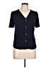 Monteau Blue Short Sleeve Henley Size L - photo 1