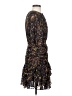 Aqua 100% Polyester Paisley Black Cocktail Dress Size S - photo 4