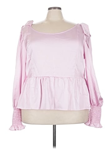 ELOQUII Elements Long Sleeve Blouse (view 1)