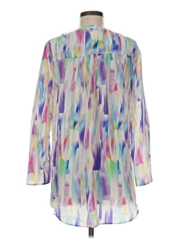 Amanda Uprichard Long Sleeve Silk Top (view 2)