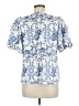 CeCe Blue Short Sleeve Blouse Size M - photo 2