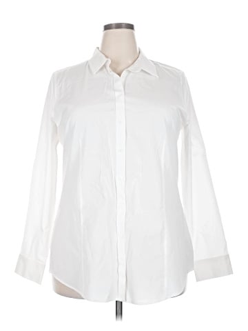 Talbots 3/4 Sleeve Button-Down Shirt (view 1)