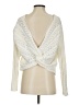 Jun & Ivy 100% Polyester Chevron-herringbone Ivory Cardigan Size S - photo 2