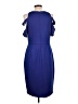 Bold Elements Solid Blue Cocktail Dress Size L - photo 2