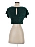 City Studio Green Short Sleeve Top Size S - photo 2