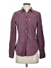 Levi's Houndstooth Burgundy Long Sleeve Button-Down Shirt Size S - photo 1