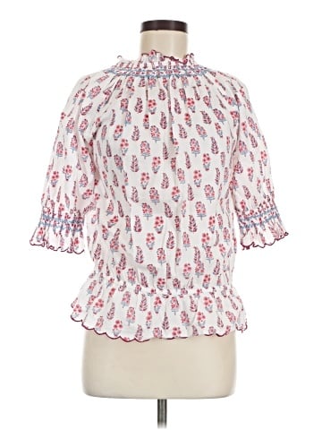 Pink City Prints 3/4 Sleeve Blouse (view 1)