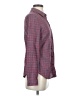 Levi's Houndstooth Burgundy Long Sleeve Button-Down Shirt Size S - photo 4