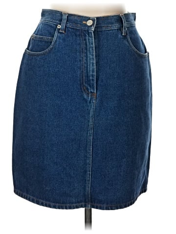 Bill Blass Denim Skirt (view 1)
