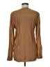 Charter Club Tan Brown Long Sleeve Blouse Size M - photo 2