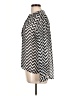 a.n.a. A New Approach Chevron-herringbone Silver Long Sleeve Blouse Size L - photo 5