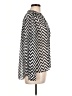 a.n.a. A New Approach Chevron-herringbone Silver Long Sleeve Blouse Size L - photo 4