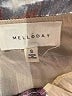 MELLODAY 100% Polyester Print Ivory Brown Cocktail Dress Size S - photo 7