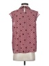 Elle 100% Polyester Floral Polka Dots Pink Sleeveless Blouse Size S - photo 2