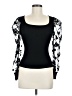Almost Famous Black Long Sleeve Top Size M - photo 1