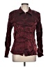 Impressions Burgundy Long Sleeve Blouse Size L - photo 1