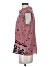 Elle 100% Polyester Floral Polka Dots Pink Sleeveless Blouse Size S - photo 5
