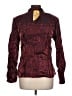 Impressions Burgundy Long Sleeve Blouse Size L - photo 2