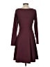 Toad & Co Solid Burgundy Casual Dress Size S - photo 2