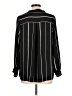 West Kei 100% Polyester Stripes Black Long Sleeve Blouse Size L - photo 2