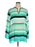 MICHAEL Michael Kors 100% Polyester Teal Long Sleeve Blouse Size XL - photo 1