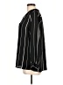 West Kei 100% Polyester Stripes Black Long Sleeve Blouse Size L - photo 5