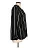 West Kei 100% Polyester Stripes Black Long Sleeve Blouse Size L - photo 4