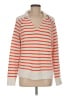 Talbots Stripes Orange Pullover Sweater Size M - photo 1